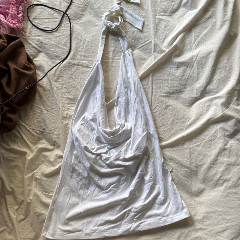 Susana Monaco White Halter Top